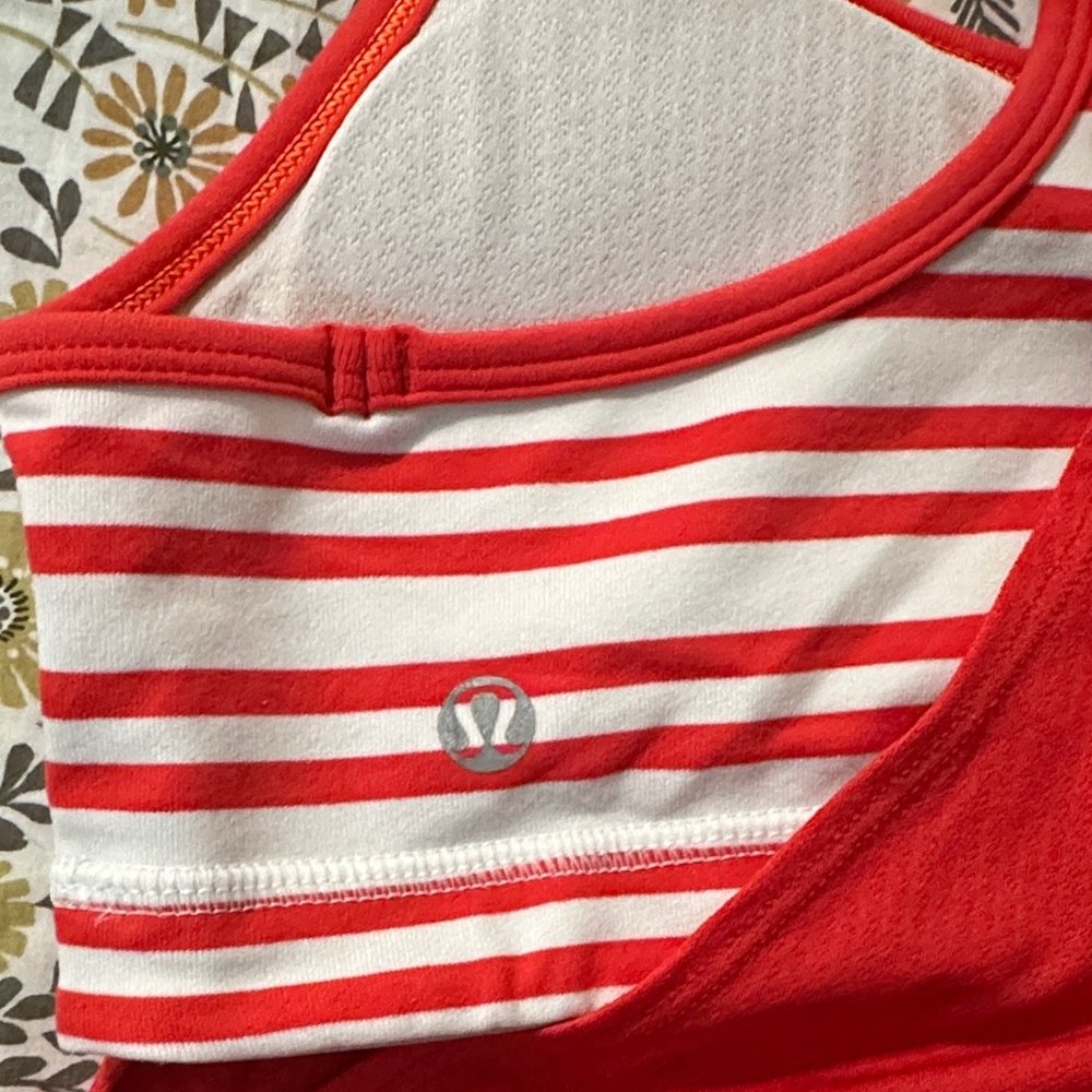 Red Striped Racerback Tank Top - Picture 2 of 3